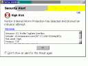 Norton Internet Security error